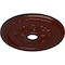 Ekena Millwork Palmetto Ceiling Medallion (Canopies up to 3 5/8"), 23 5/8"OD x 3 5/8"ID x 1 5/8"P, Brushed Mahogany CM23PMBMF - alternate 3